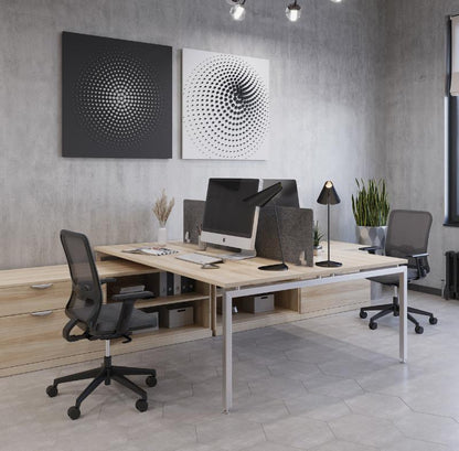 OfficeSource | Orion | Mesh Back Task Chair with Black Frame