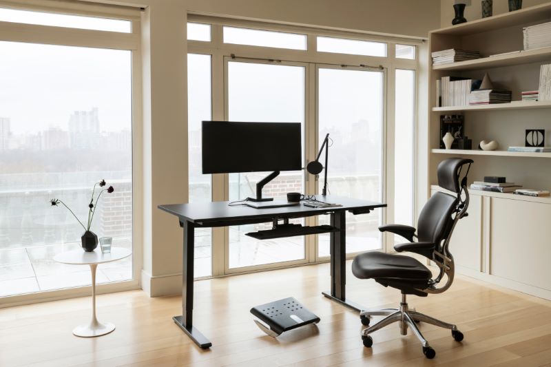 eFloat Go 2.0 Electric Sit/Stand Desk: 23" X 46" Effortless Adjustability, Maximum Comfort