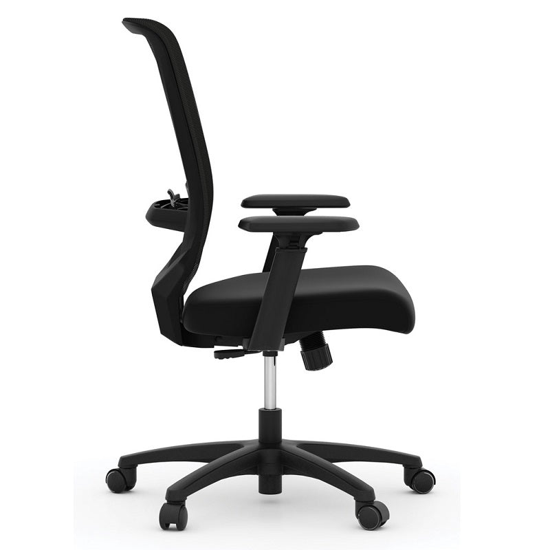 Mesh Mid Back Task Chair with Black Seat and Black Frame freeshipping - Barnhill Desk