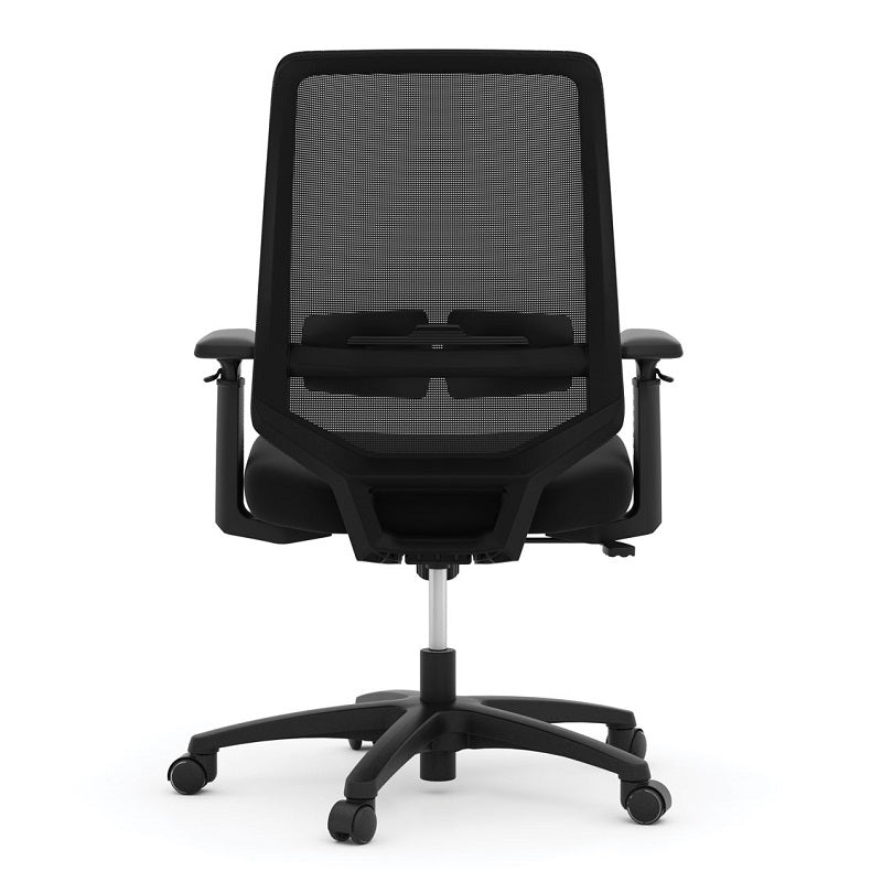 Mesh Mid Back Task Chair with Black Seat and Black Frame freeshipping - Barnhill Desk