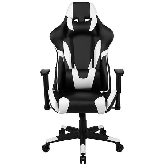 X20 Gaming Chair Racing Office Ergonomic Computer PC Adjustable Swivel Chair with Fully Reclining Back in Black Leather Soft freeshipping - Barnhill Desk