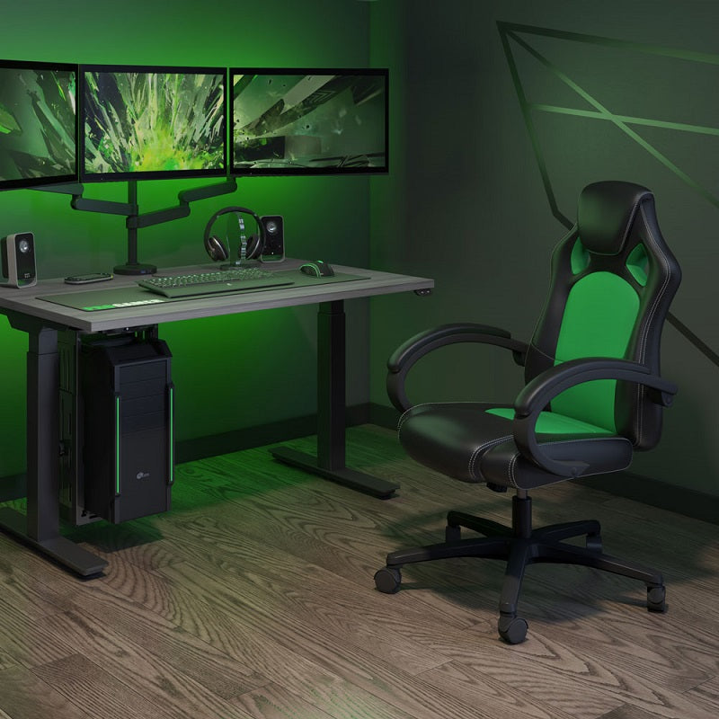 Green Mage High Back Gaming Chair with Black Frame freeshipping - Barnhill Desk