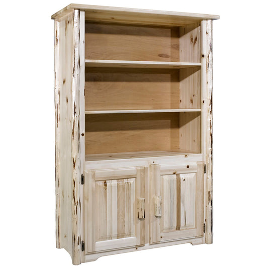 Montana Collection Bookcase with Storage, Ready To Finish freeshipping - Barnhill Desk