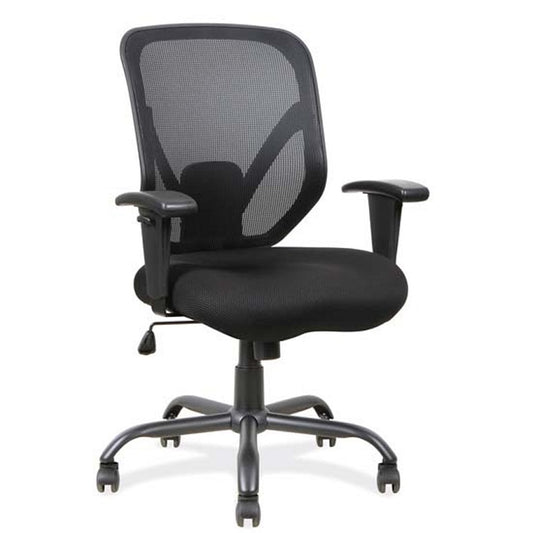 Big and Tall Mesh Task Chair with Black Steel Heavy Duty Base freeshipping - Barnhill Desk